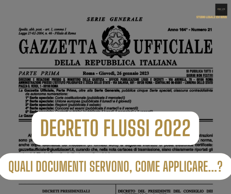 Decreto Flussi 2022-2023, Quali Documenti Servono, Come Applicare ...